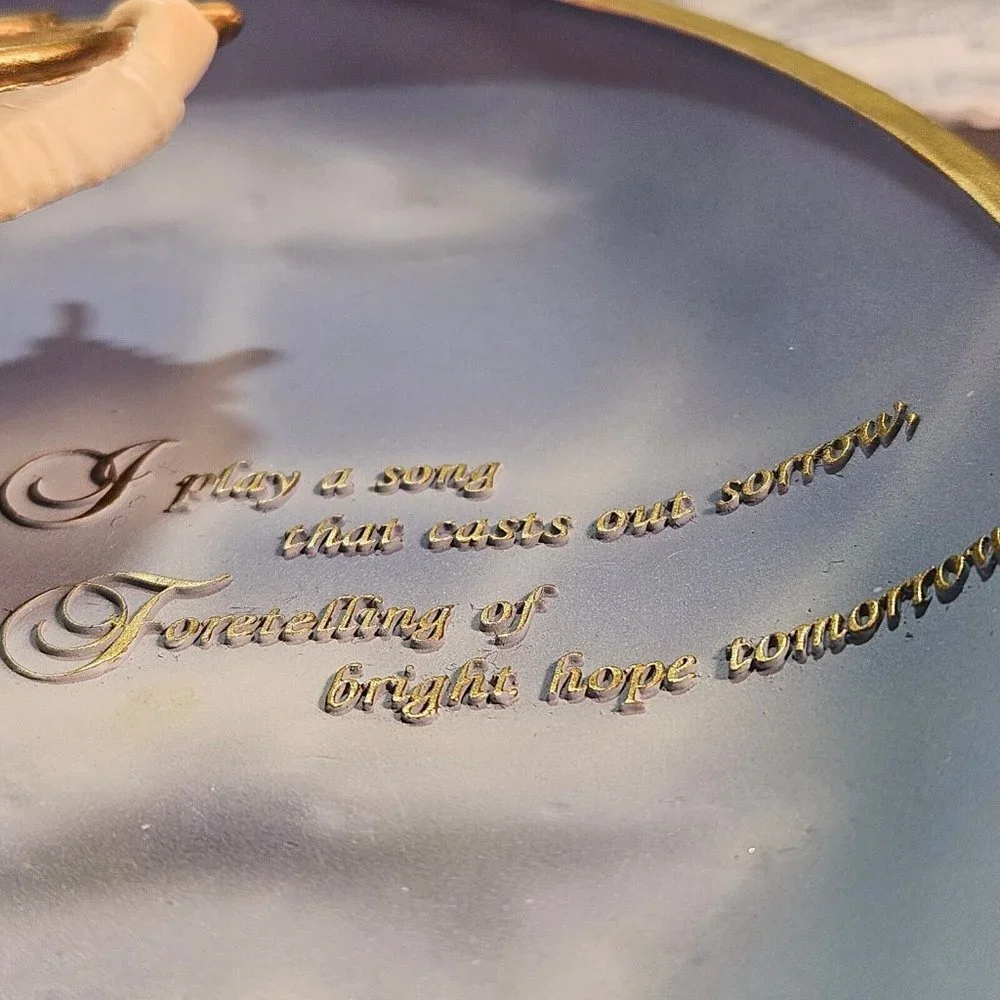 Vintage 1998 Bradford Exchange 3D Angel of Hope Decorative‎ Plate Plaque 1st ed
